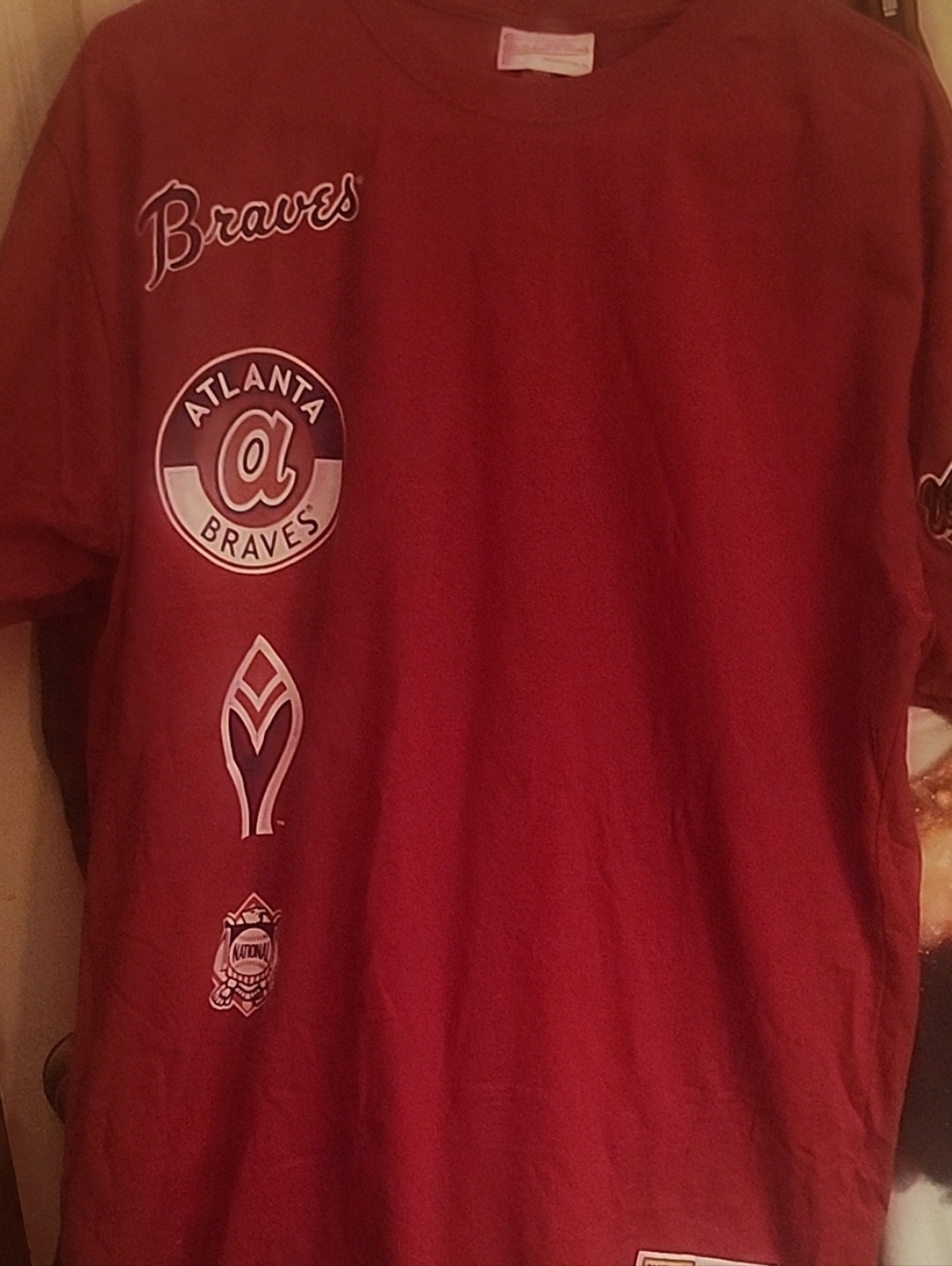 Mitchell & Ness Atlanta Braves Red Graphic T-Shirt